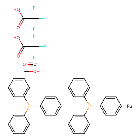 羰基双(三氟甲基乙酸)双(三苯基膦)钌(II)甲醇络合物-西亚试剂有售,羰基双(三氟甲基乙酸)双(三苯基膦)钌(II)甲醇络合物分子式,羰基双(三氟甲基乙酸)双(三苯基膦)钌(II)甲醇络合物价格,西亚试剂有各种化学试剂,生物试剂,分析试剂,材料试剂,高端化学,耗材,实验室试剂,科研试剂,色谱耗材www.xiyashiji.com