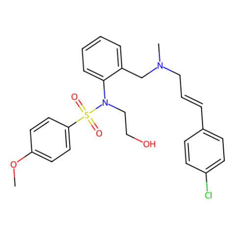 N-[2-[N-(4-氯肉桂)-N-甲基氨基]苯基]-N-(2-羟乙基)-4-甲氧苯磺酰胺磷酸酯盐-西亚试剂有售,N-[2-[N-(4-氯肉桂)-N-甲基氨基]苯基]-N-(2-羟乙基)-4-甲氧苯磺酰胺磷酸酯盐分子式,N-[2-[N-(4-氯肉桂)-N-甲基氨基]苯基]-N-(2-羟乙基)-4-甲氧苯磺酰胺磷酸酯盐价格,西亚试剂有各种化学试剂,生物试剂,分析试剂,材料试剂,高端化学,耗材,实验室试剂,科研试剂,色谱耗材www.xiyashiji.com