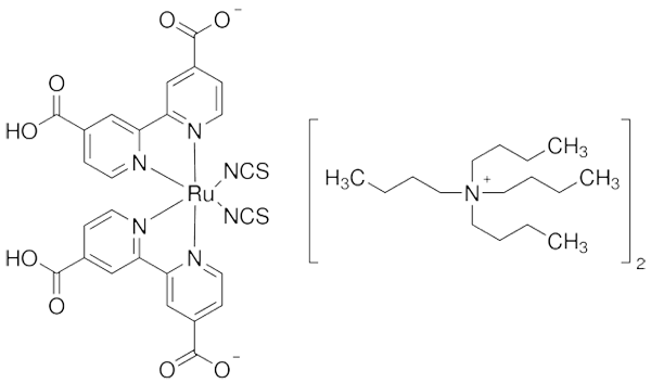 双(四丁基铵)二氢双(异硫氰酸)双(2,2'-联吡啶-4,4'-二羧酸钌-西亚试剂有售,双(四丁基铵)二氢双(异硫氰酸)双(2,2'-联吡啶-4,4'-二羧酸钌分子式,双(四丁基铵)二氢双(异硫氰酸)双(2,2'-联吡啶-4,4'-二羧酸钌价格,西亚试剂有各种化学试剂,生物试剂,分析试剂,材料试剂,高端化学,耗材,实验室试剂,科研试剂,色谱耗材www.xiyashiji.com