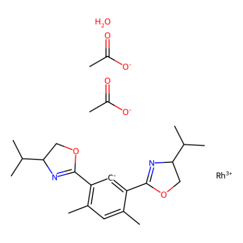 二(醋酸)合水[(S,S)-4,6-二(4-异丙基-2-恶唑啉-2-基)-间二甲苯]铑-西亚试剂有售,二(醋酸)合水[(S,S)-4,6-二(4-异丙基-2-恶唑啉-2-基)-间二甲苯]铑分子式,二(醋酸)合水[(S,S)-4,6-二(4-异丙基-2-恶唑啉-2-基)-间二甲苯]铑价格,西亚试剂有各种化学试剂,生物试剂,分析试剂,材料试剂,高端化学,耗材,实验室试剂,科研试剂,色谱耗材www.xiyashiji.com