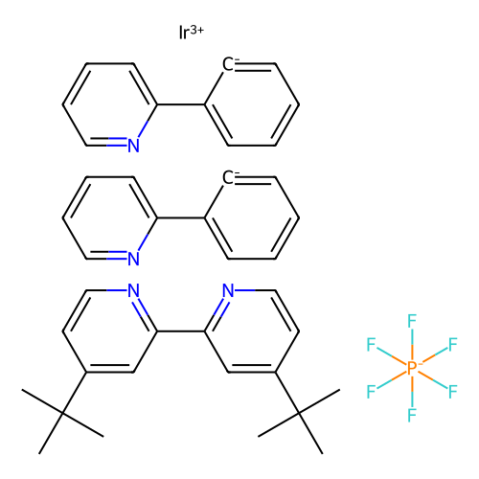 (4,4'-二叔丁基-2,2'-联吡啶)双[(2-吡啶基)苯基]铱(III)六氟磷酸盐-西亚试剂有售,(4,4'-二叔丁基-2,2'-联吡啶)双[(2-吡啶基)苯基]铱(III)六氟磷酸盐分子式,(4,4'-二叔丁基-2,2'-联吡啶)双[(2-吡啶基)苯基]铱(III)六氟磷酸盐价格,西亚试剂有各种化学试剂,生物试剂,分析试剂,材料试剂,高端化学,耗材,实验室试剂,科研试剂,色谱耗材www.xiyashiji.com