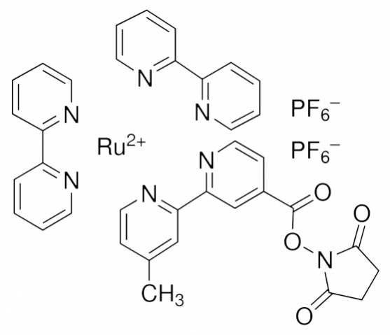 双(联吡啶)-4'-甲基-4-羰基吡啶钌-N-琥珀酰亚胺酯双六氟磷酸酯-西亚试剂有售,双(联吡啶)-4'-甲基-4-羰基吡啶钌-N-琥珀酰亚胺酯双六氟磷酸酯分子式,双(联吡啶)-4'-甲基-4-羰基吡啶钌-N-琥珀酰亚胺酯双六氟磷酸酯价格,西亚试剂有各种化学试剂,生物试剂,分析试剂,材料试剂,高端化学,耗材,实验室试剂,科研试剂,色谱耗材www.xiyashiji.com