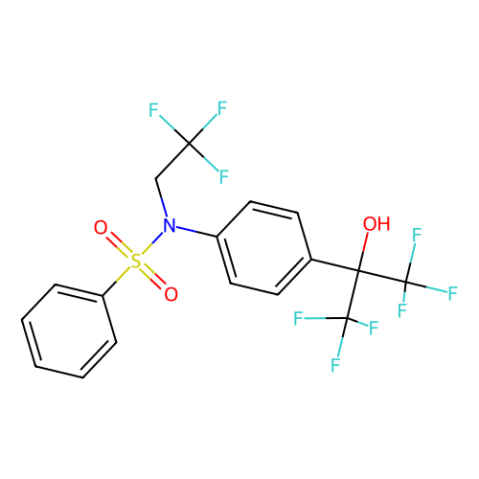 N-(2,2,2-三氟乙基)-N-[4-[2,2,2-三氟-1-羟基-1-(三氟甲基)乙基]苯基]-苯磺酰胺-西亚试剂有售,N-(2,2,2-三氟乙基)-N-[4-[2,2,2-三氟-1-羟基-1-(三氟甲基)乙基]苯基]-苯磺酰胺分子式,N-(2,2,2-三氟乙基)-N-[4-[2,2,2-三氟-1-羟基-1-(三氟甲基)乙基]苯基]-苯磺酰胺价格,西亚试剂有各种化学试剂,生物试剂,分析试剂,材料试剂,高端化学,耗材,实验室试剂,科研试剂,色谱耗材www.xiyashiji.com